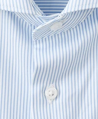 Mango Men's Striped-Print Slim-Fit Dress Shirt