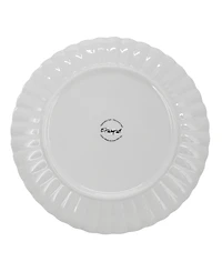 Elama Jane Round Scalloped 16-Pc. Dinnerware Set, Service For 4