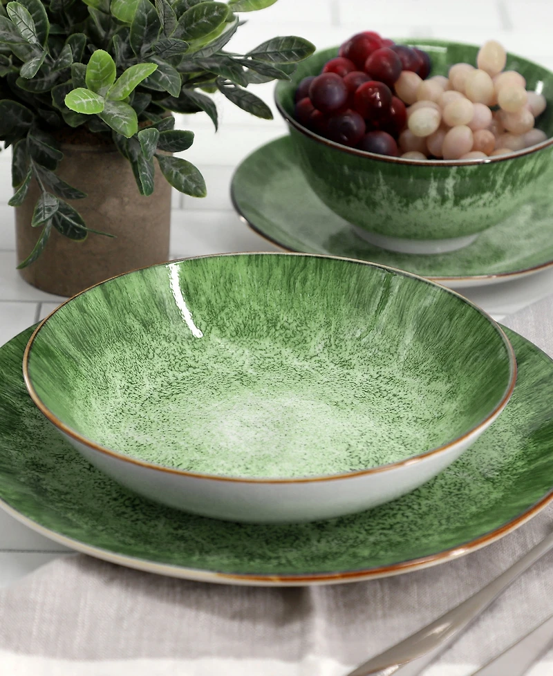 Elama Oceanus 16-Pc. Dinnerware Set, Service For 4