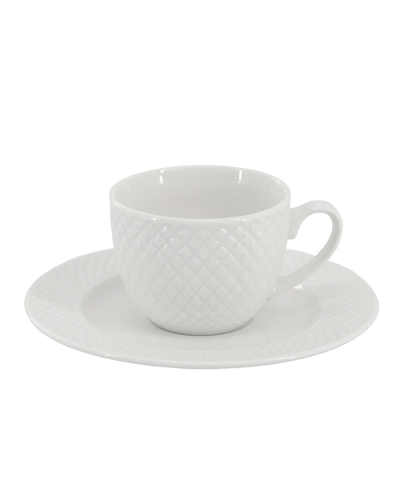 Elama Sol 12-Pc. Espresso Cup & Saucers, Service For 6