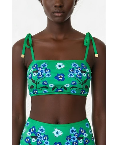 Jessie Zhao New York Women's Tropical Escape Reversible Bikini Top