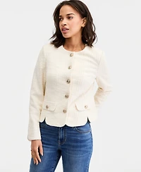 Liverpool Los Angeles Women's Collarless Scalloped Jacket