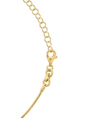 Macy's Garnet (1-1/5 ct. t.w.) Diamond Cut Interlock Circle Necklace 14k Gold Over Sterling Silver (Also available Onyx)