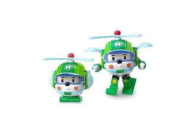 Robocar Poli 4" Transforming Robot Hellicopter - Helly | Emergency Rescue Vehicle Action Figures | Kids Educational Pretend Play Toy