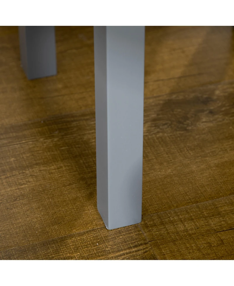 Homcom 29" 2-Tier Side Table with Drawer Shelf, End Table for Living Room,