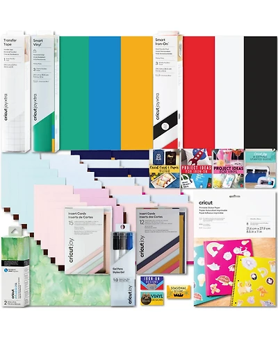 Cricut Deluxe All-in-One Materials and Accessories Bundle for Cricut Joy Xtra Machines