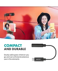 Movo Ucma-2 Female 3.5mm Trrs to Usb-c Mic. Adapter