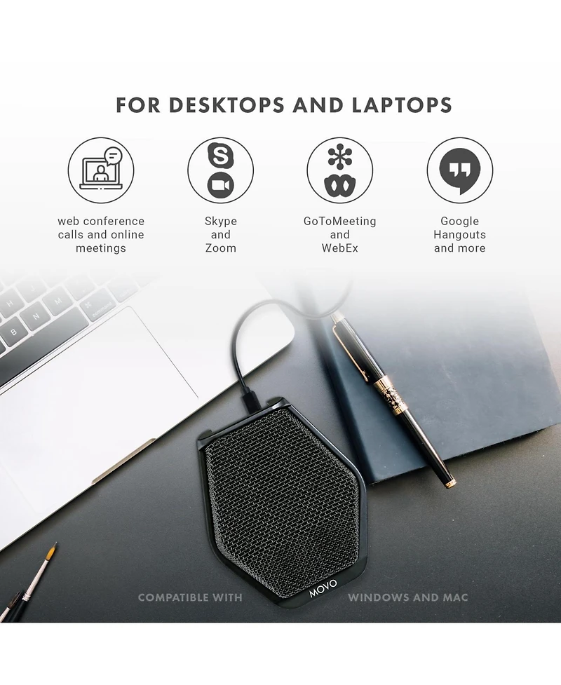 Movo MC1000 Conference Usb Microphone