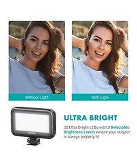 Movo iVlogger Vlogging Kit for iPhone with Light, Mic, Phone Mount, Tripod (Lightning)