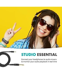 Movo Wga-1 6.35mm Guitar Cord to 3.5mm Extension Trs Male to Male Audio Cable