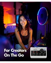 Movo Mdx-2 2 Channel Xlr Portable Audio Interface Compatible with Pc, Mac, iPhone, iPad, and Android