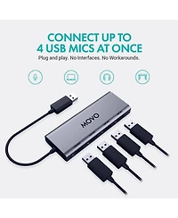 Movo Umx-1 Usb Microphone Hub