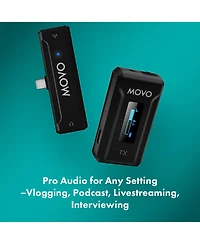 Movo Wmx-2-c Wireless Microphone for Usb-c Devices