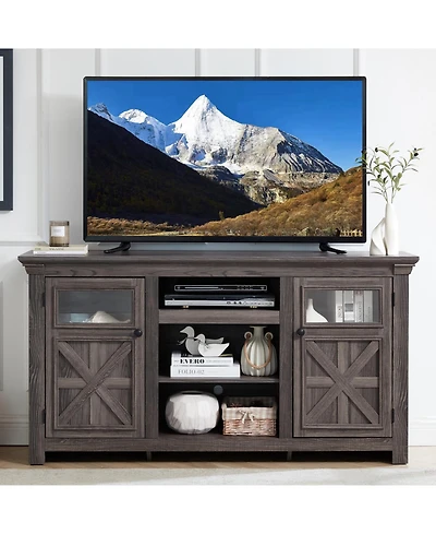 Streamdale Farmhouse Tv Stand, Modern Farmhouse Media Console, 60"W x 31"H