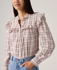 Levi's Juniors' Gianna Collared Neck Top