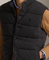 Polo Ralph Lauren Men's Herringbone Print Estate Mock-Neck Rib Vest