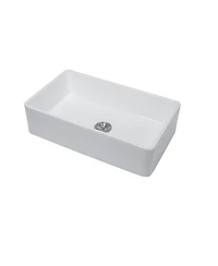 flynama 30x20x9-Inch Porcelain Ceramic Farmhouse Apron Front Single Bowl Kitchen Sink