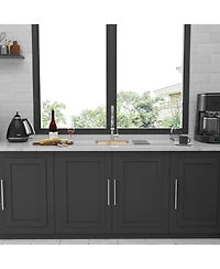 flynama 15x15x9-Inch Stainless Steel Drop-In Topmount Kitchen Sink Workstation Single Bowl