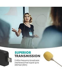 Movo Wmx-1-uh Usb-c Wireless Headset Microphone