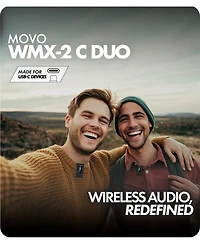 Movo Wmx-2-c Duo Wireless Microphone System for Usb-c