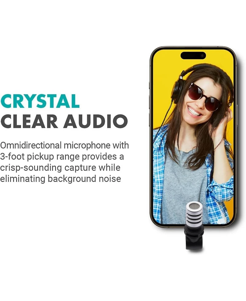 Movo External Usb-c Microphone for iPhone 15/16