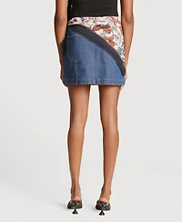 Avec Les Filles Women's Side Panel Mini Skirt