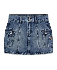 Guess Girls' 7-16 Cargo Denim Skirt