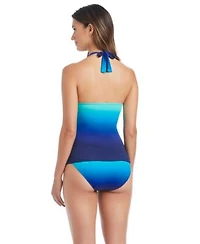 Draft Bleu By Rod Beattie Womens V Neck Tankini Top Full Coverage Hipster Bottoms