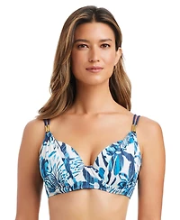 Bleu by Rod Beattie Women's Turning Tides Over the Shoulder Underwire Bra