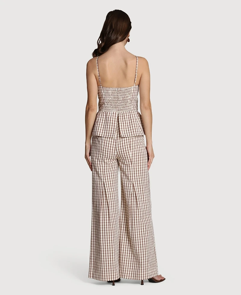 Avec Les Filles Women's Twofer Square Neck Jumpsuit