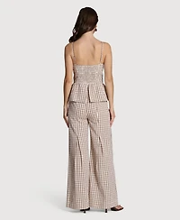 Avec Les Filles Women's Twofer Square Neck Jumpsuit