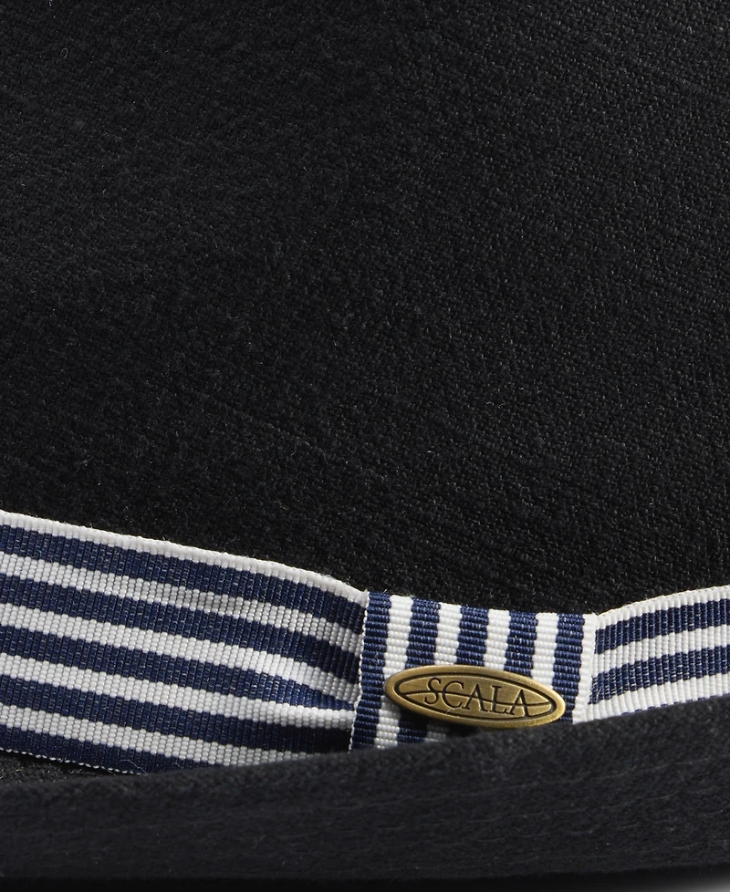 Scala Men's Striped Band Fedora