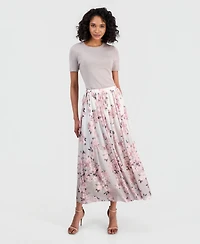 Anne Klein Women's Pull-On Floral Maxi Skirt