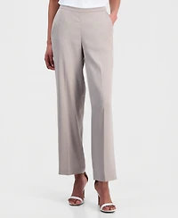 Anne Klein Women's High-Rise Pull-On Satin Trousers