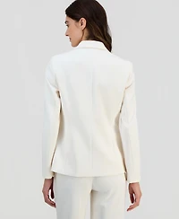 Anne Klein Women's Notch-Lapel Three-Button Blazer