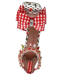 Betsey Johnson Women's Margret Ankle Charms Square Toe Dress Sandals