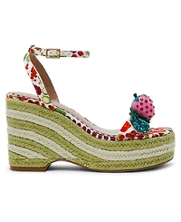 Betsey Johnson Women's Bobbie Round Toe Wedge Sandals