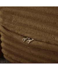 Streamdale Furniture Convertible Corduroy Floor Sofa Bed with Pillows