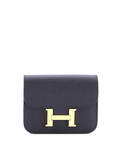 Pre-Owned Hermes Constance Slim Wallet Epsom
