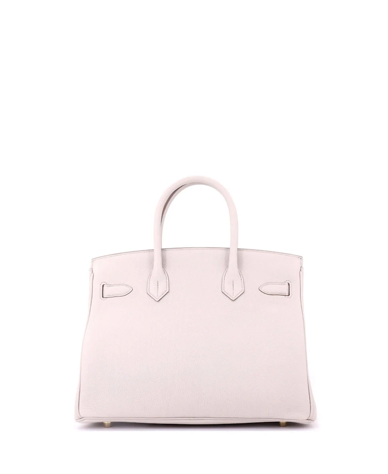 Pre-Owned HERMES Birkin 30 Handbag Light Togo with Gold Hardware