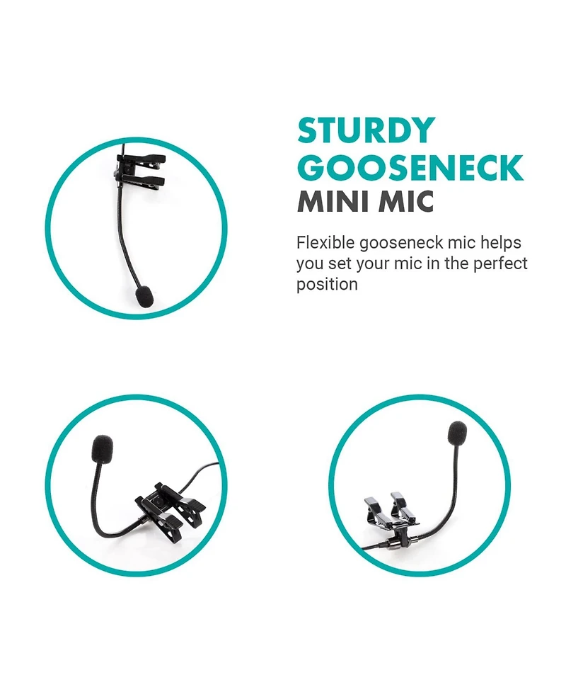 Movo ACM400 Flexible Gooseneck Omnidirectional Microphone for Motovlogging