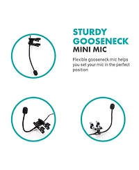 Movo ACM400 Flexible Gooseneck Omnidirectional Microphone for Motovlogging