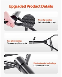 Mecale Trap Bar Hex Bar, 2-Inch Barbell, 500 lb Capacity Strength Training for Deadlifts and Squats