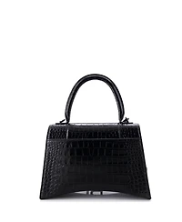 Pre-Owned Balenciaga Medium Hourglass Top Handle Bag Embossed Leather