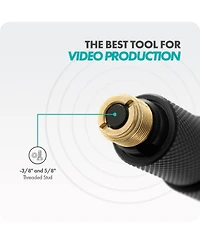 Movo Cmp-17C Professional 9.8' Aluminum Boom Pole for Shotgun Microphones with Internal Xlr Cable