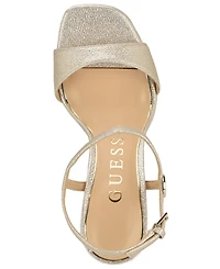 Guess Womens Hendora Leather Platform Stiletto Dress Sandals