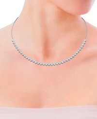 Macy's Diamond Tennis Necklace (1 ct. t.w.) in Sterling Silver