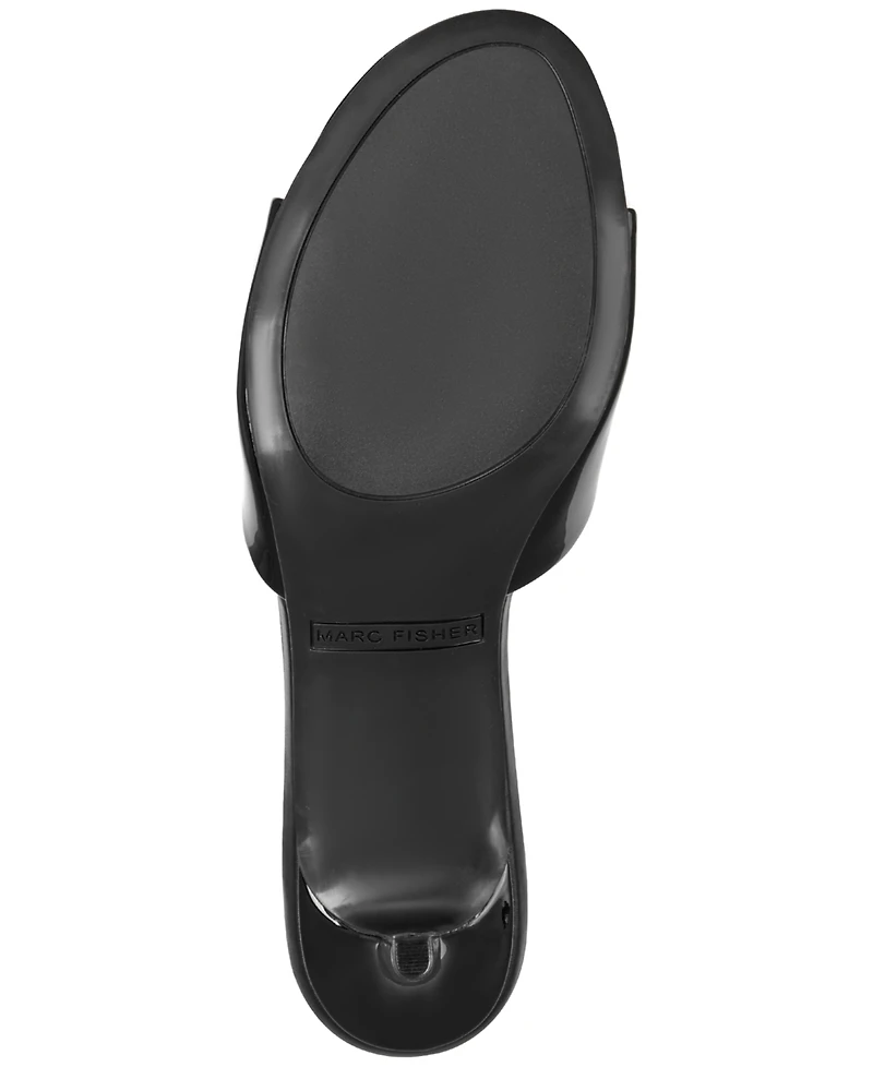 Marc Fisher Women's Sagi Slip-On Kitten Heel Dress Sandals