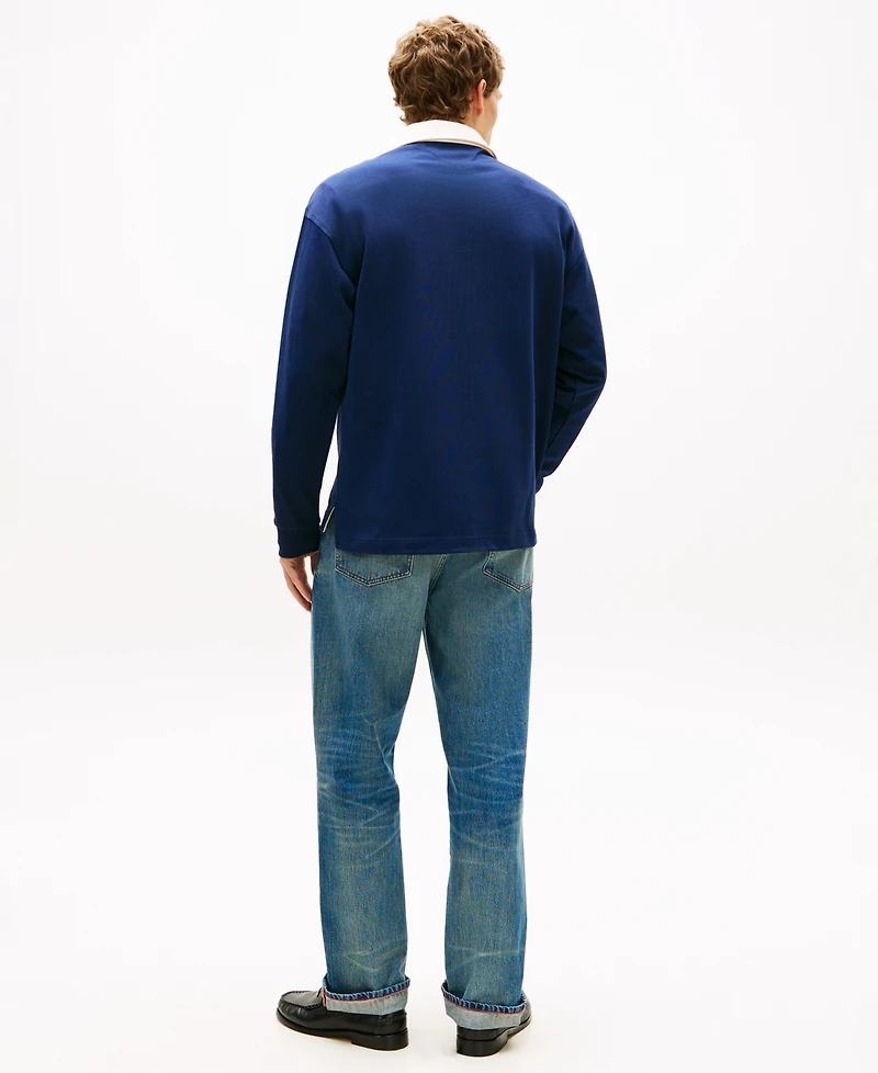 Tommy Hilfiger Men's Regular-Fit Flag Rugby Polo Shirt