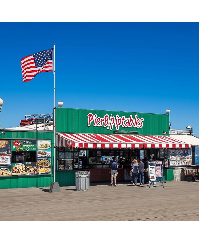 Yescom Ez Go 30Ft Telescoping Flag Pole Kit – Portable Display for Outdoor Business, Events & Advertising